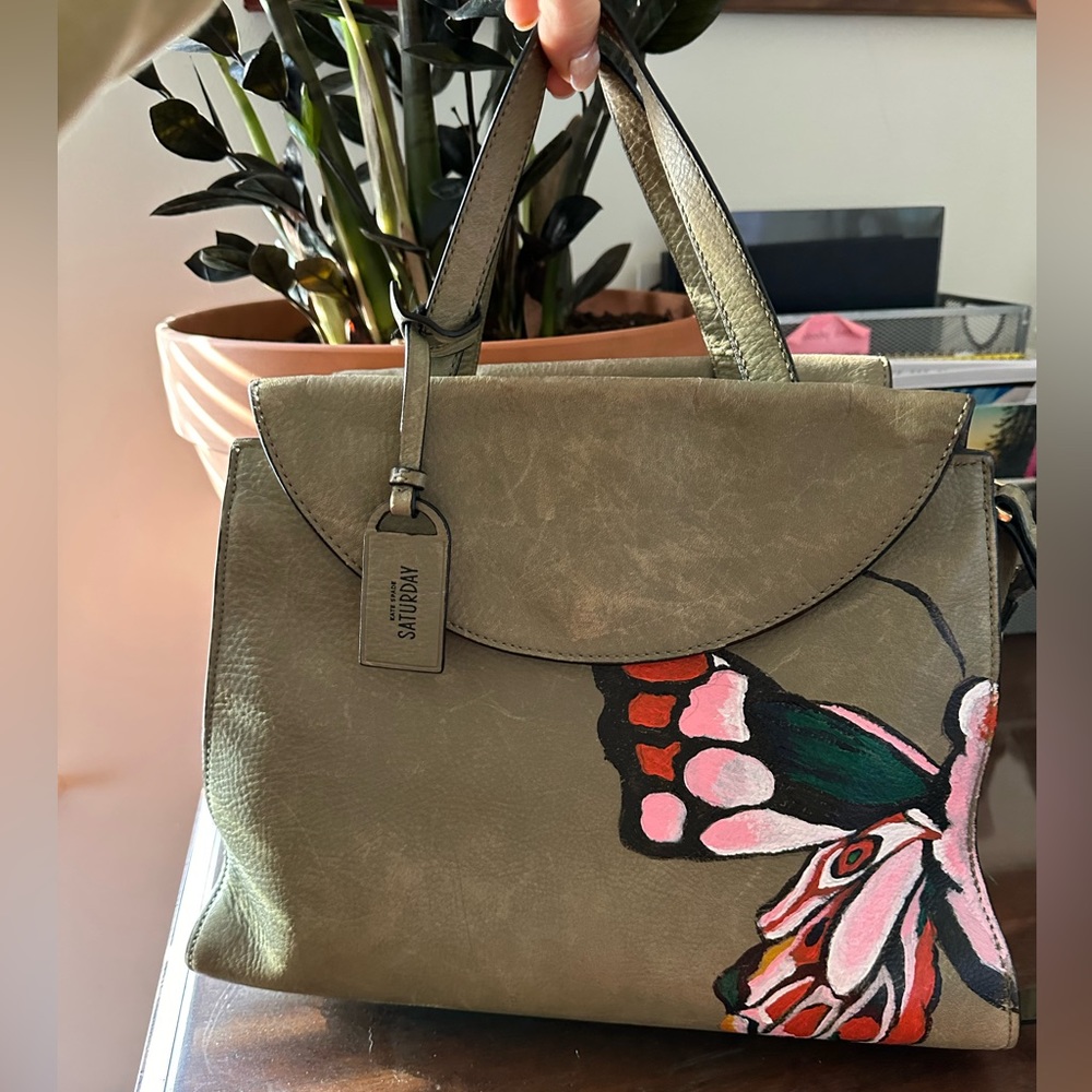 Custom painted Kate Spade Saturday purse